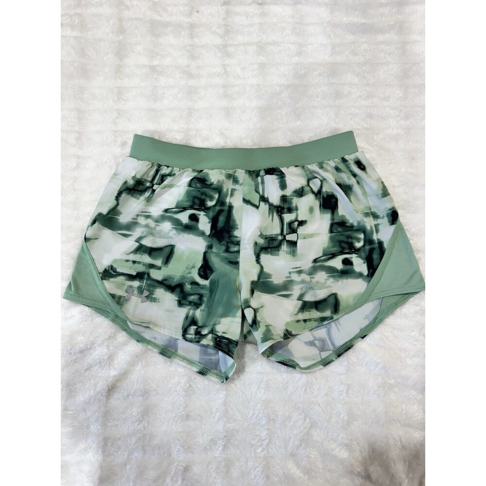 Under Armour Shorts Women S Green HeatGear Loose Running Mesh Lined